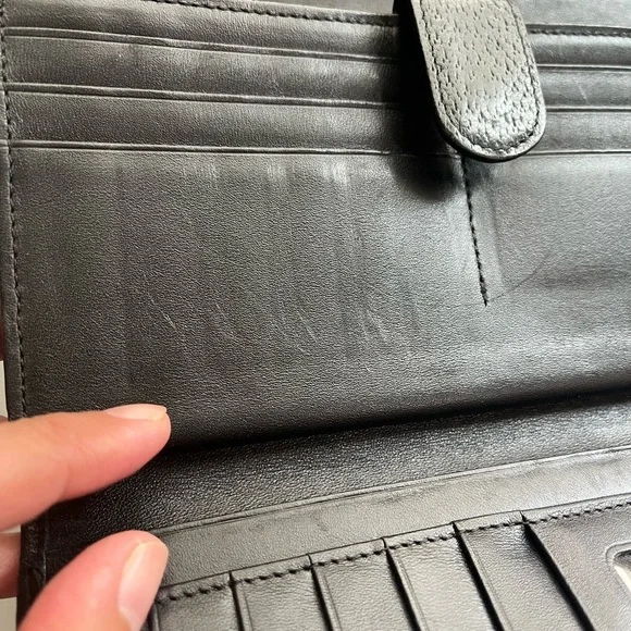 MCM BLACK LEATHER WALLET - Picture 9 of 11